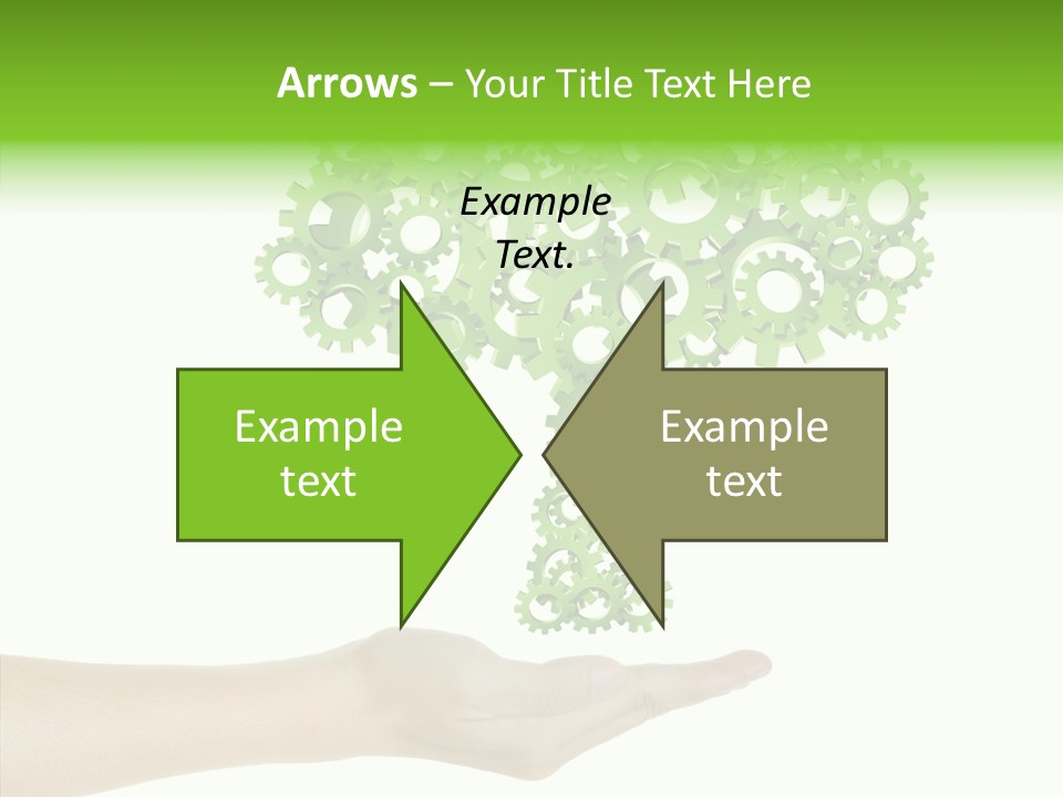 Plant Gear Cogwheel PowerPoint Template