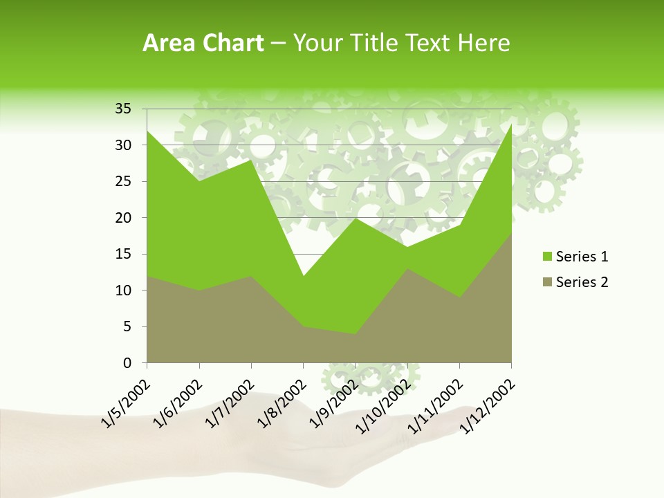 Plant Gear Cogwheel PowerPoint Template
