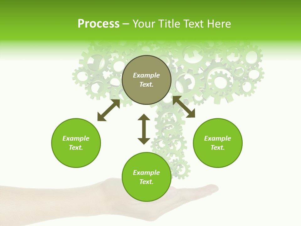 Plant Gear Cogwheel PowerPoint Template