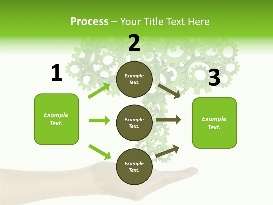 Plant Gear Cogwheel PowerPoint Template