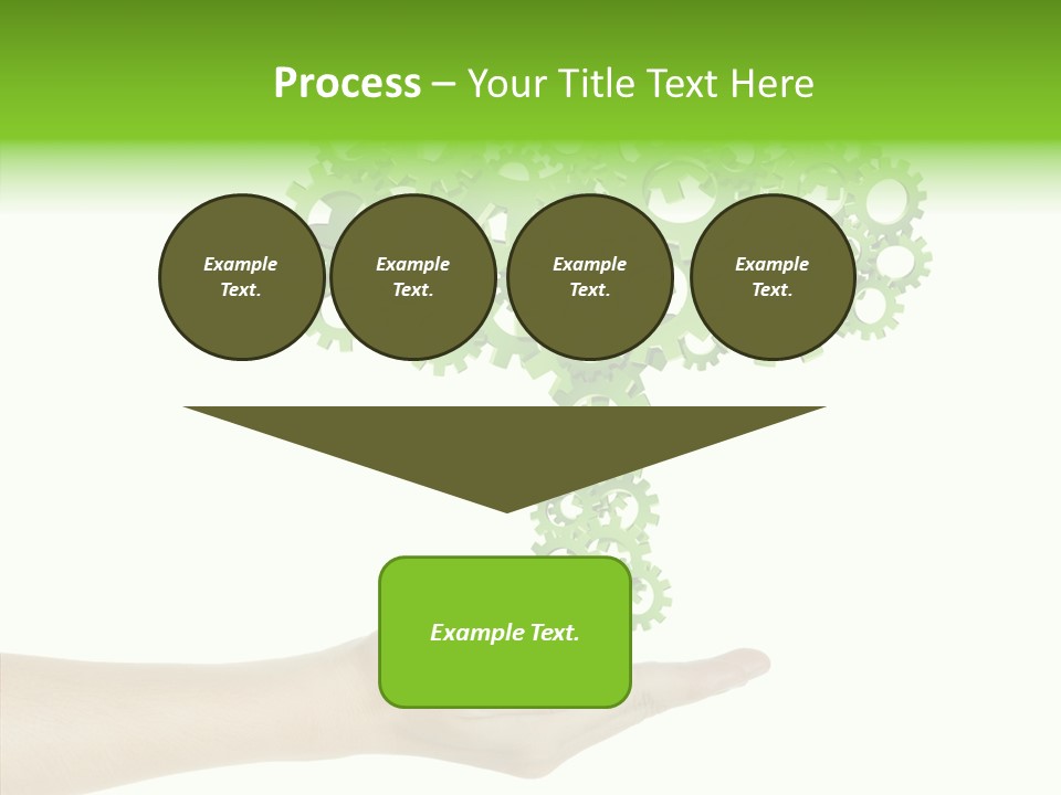 Plant Gear Cogwheel PowerPoint Template