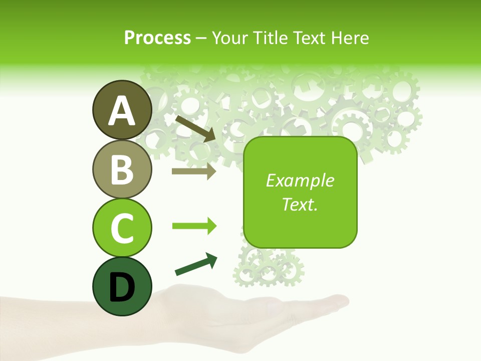 Plant Gear Cogwheel PowerPoint Template