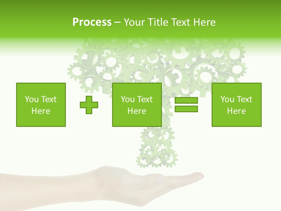 Plant Gear Cogwheel PowerPoint Template