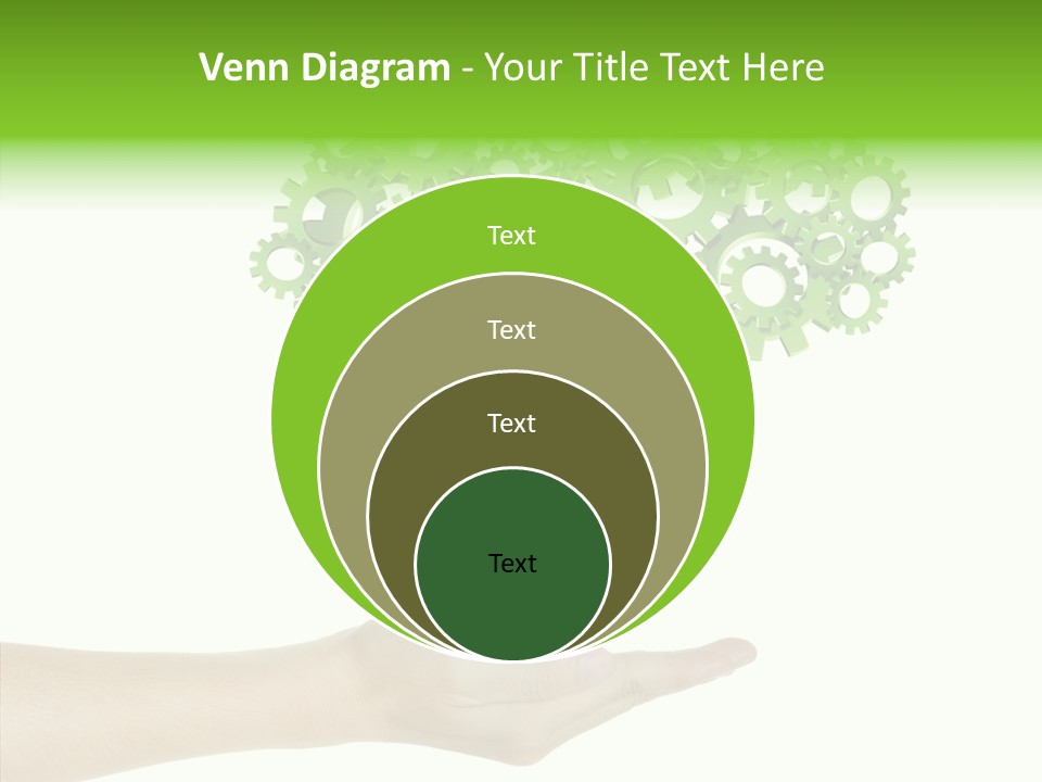 Plant Gear Cogwheel PowerPoint Template