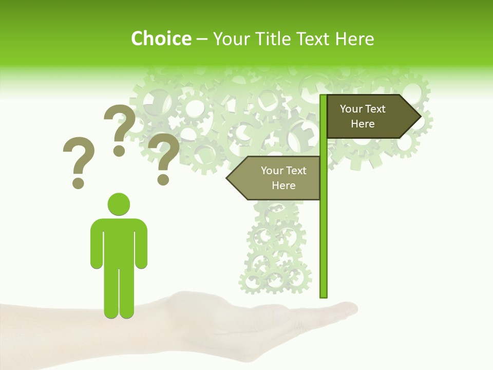 Plant Gear Cogwheel PowerPoint Template