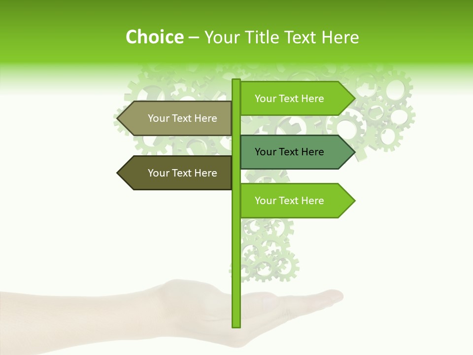 Plant Gear Cogwheel PowerPoint Template