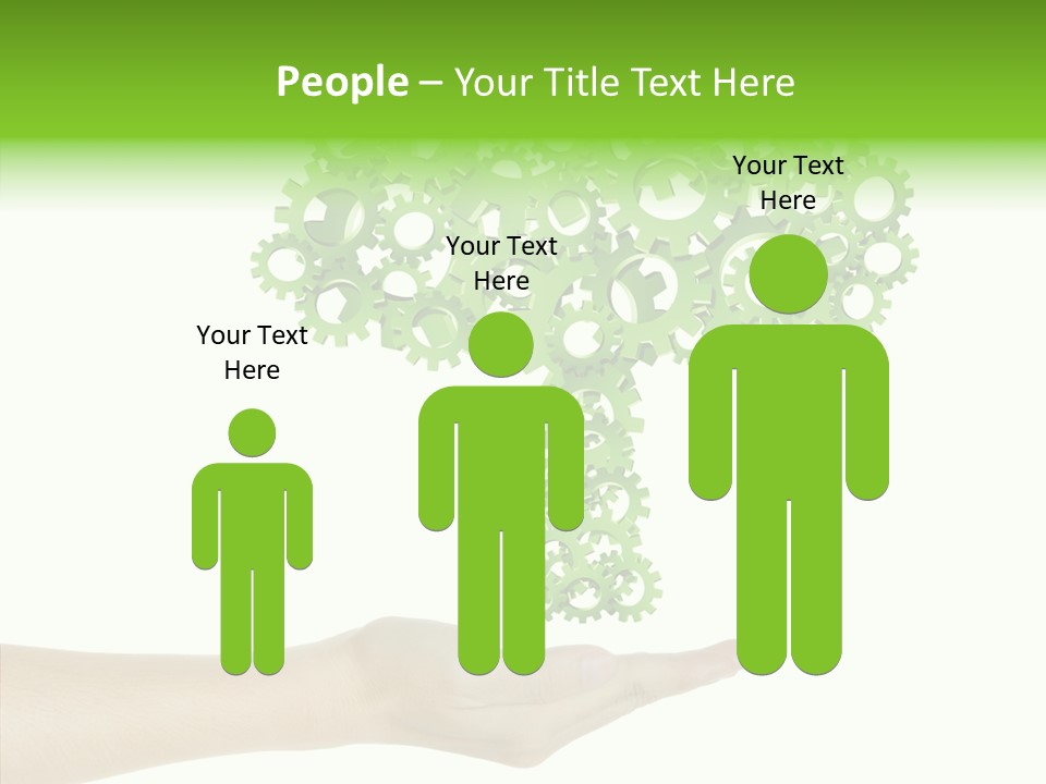 Plant Gear Cogwheel PowerPoint Template