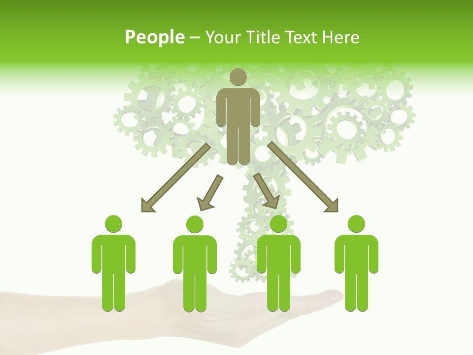 Plant Gear Cogwheel PowerPoint Template