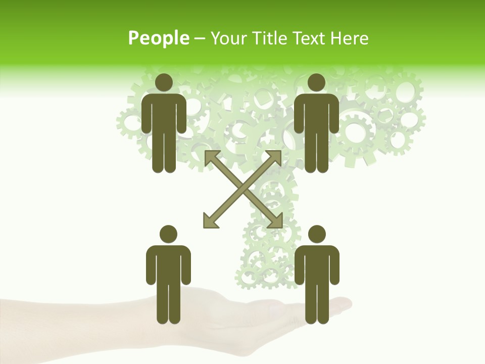 Plant Gear Cogwheel PowerPoint Template