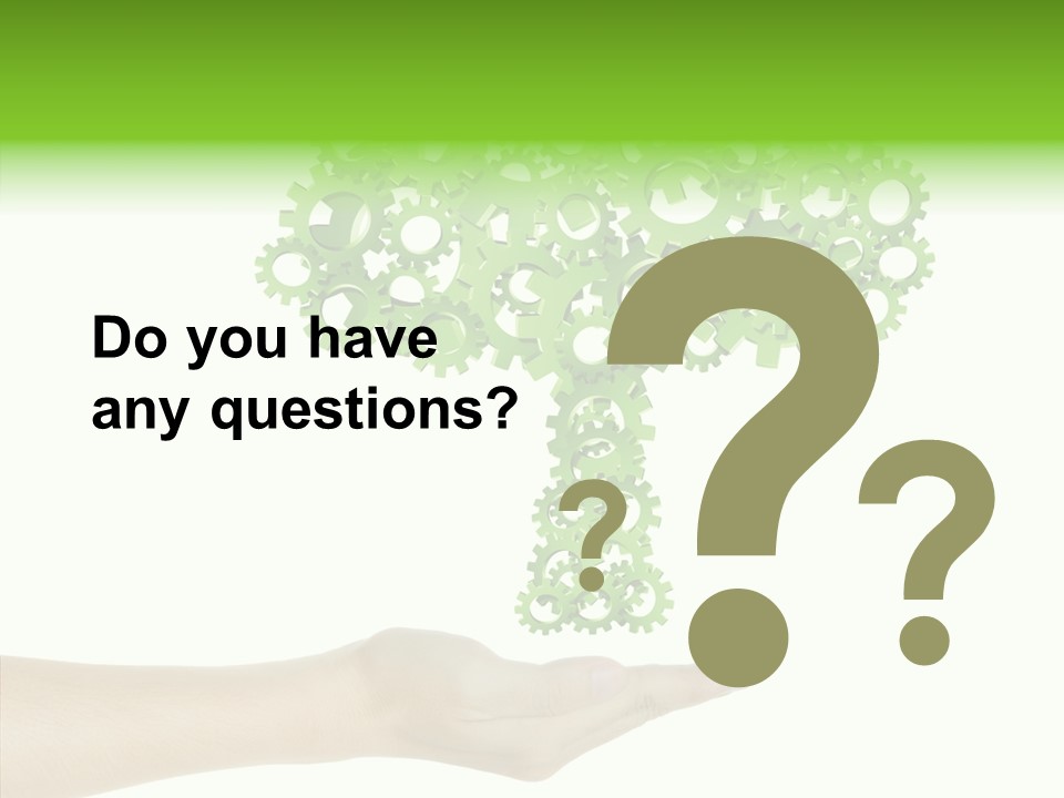 Plant Gear Cogwheel PowerPoint Template