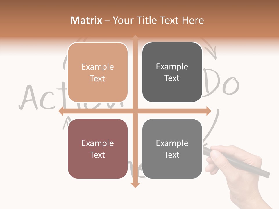 Office Pen Advice PowerPoint Template