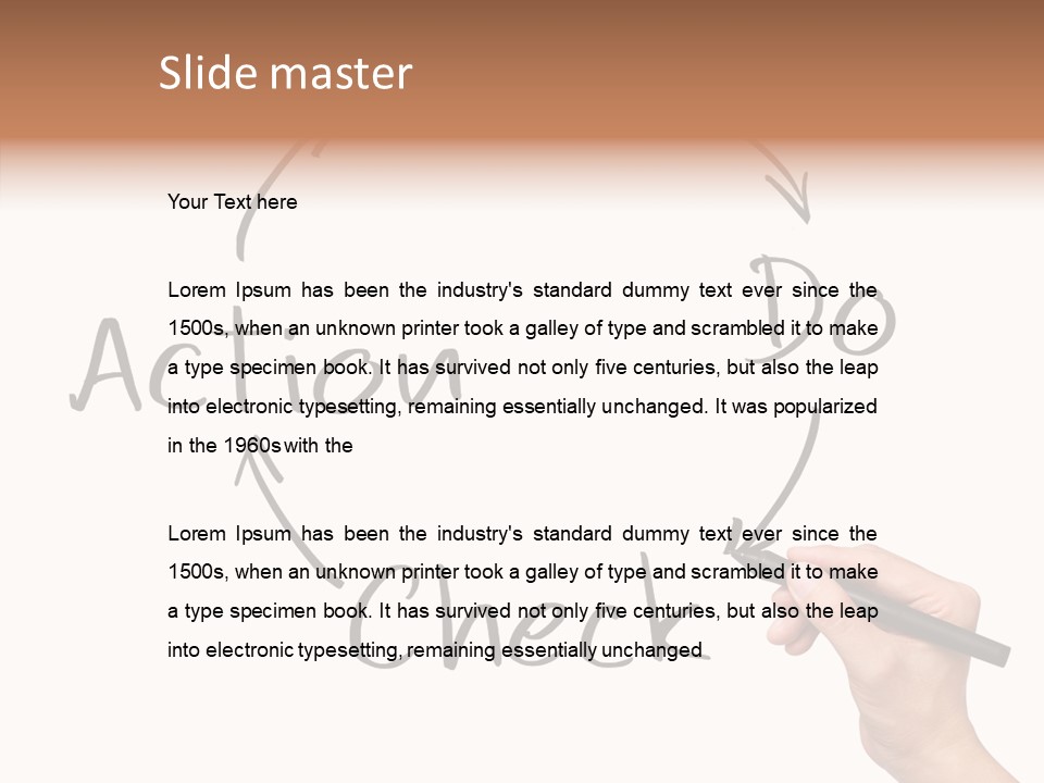 Office Pen Advice PowerPoint Template