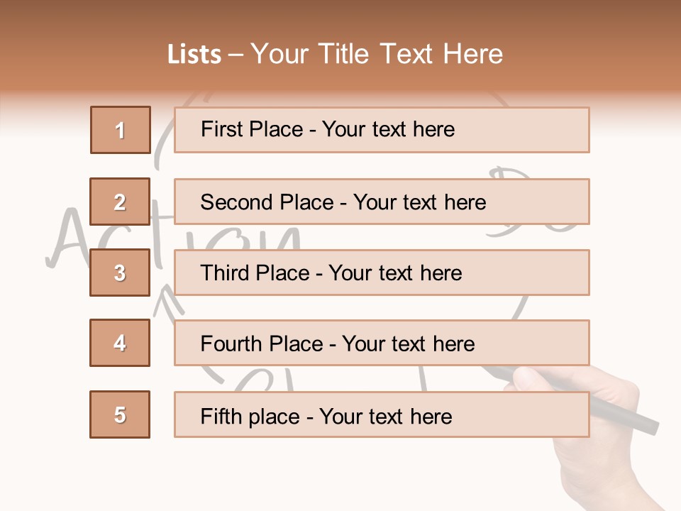 Office Pen Advice PowerPoint Template