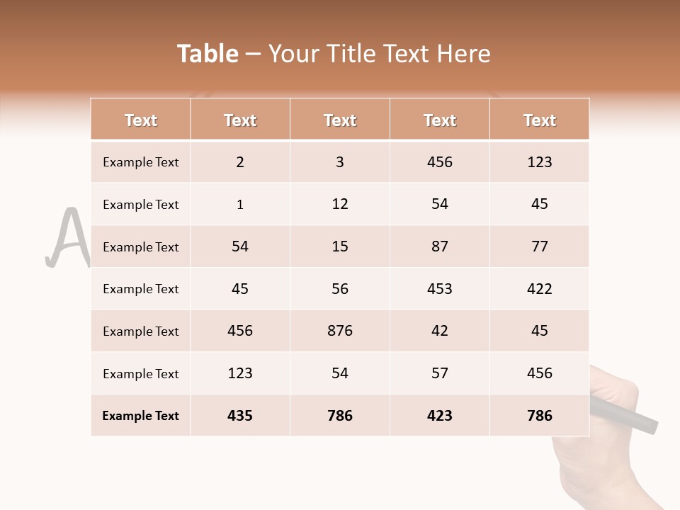 Office Pen Advice PowerPoint Template
