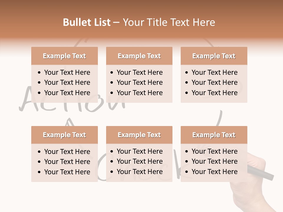 Office Pen Advice PowerPoint Template
