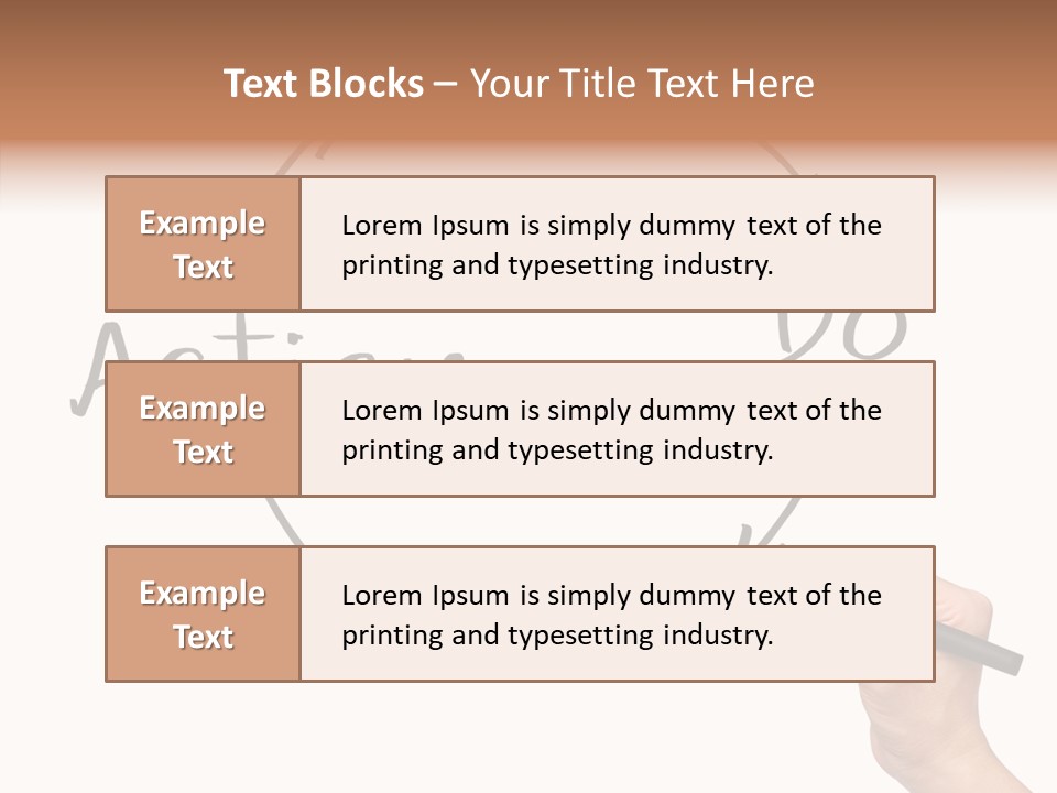 Office Pen Advice PowerPoint Template
