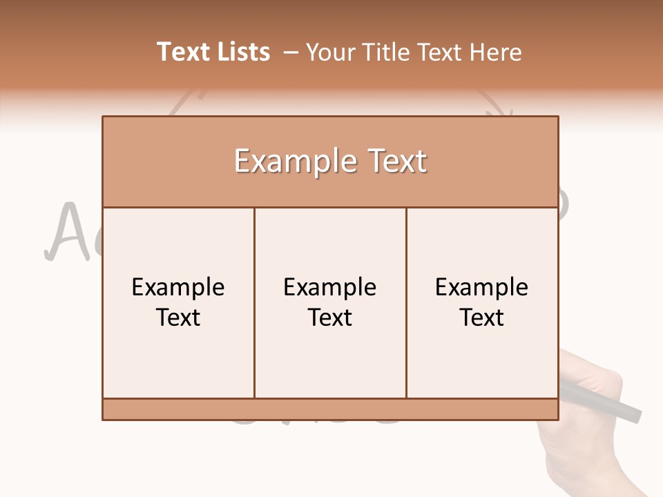 Office Pen Advice PowerPoint Template