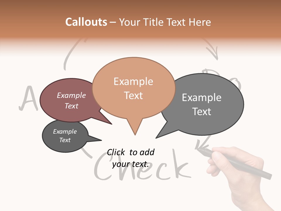 Office Pen Advice PowerPoint Template