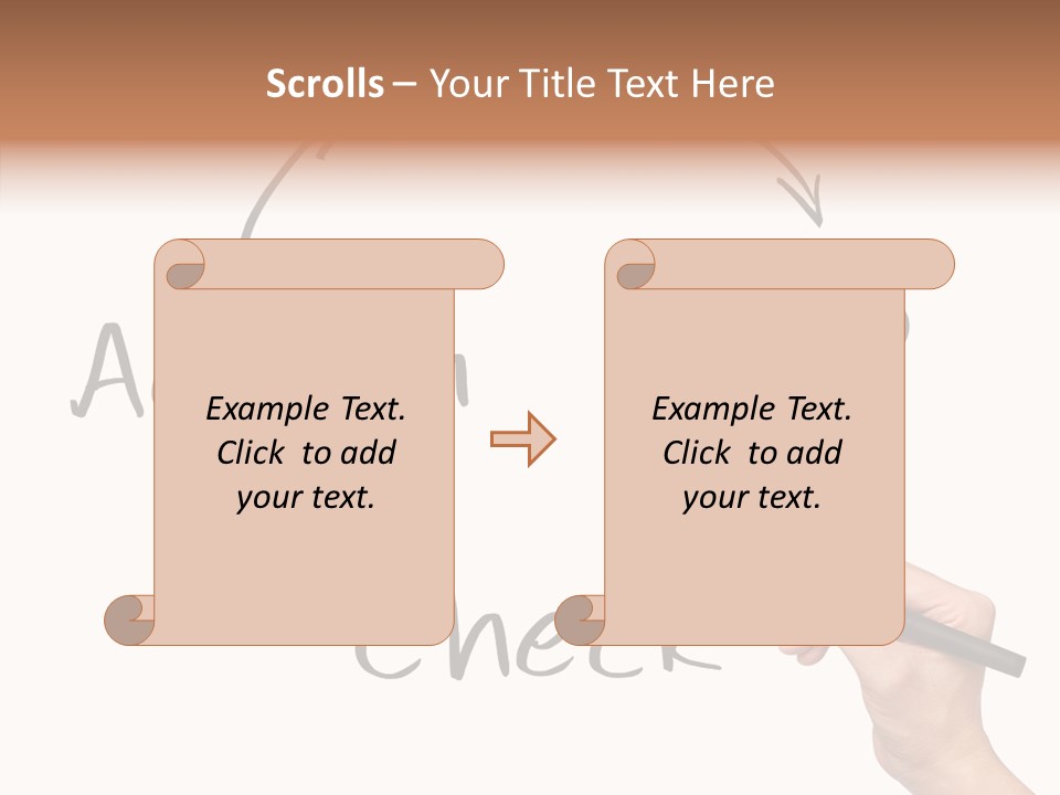 Office Pen Advice PowerPoint Template