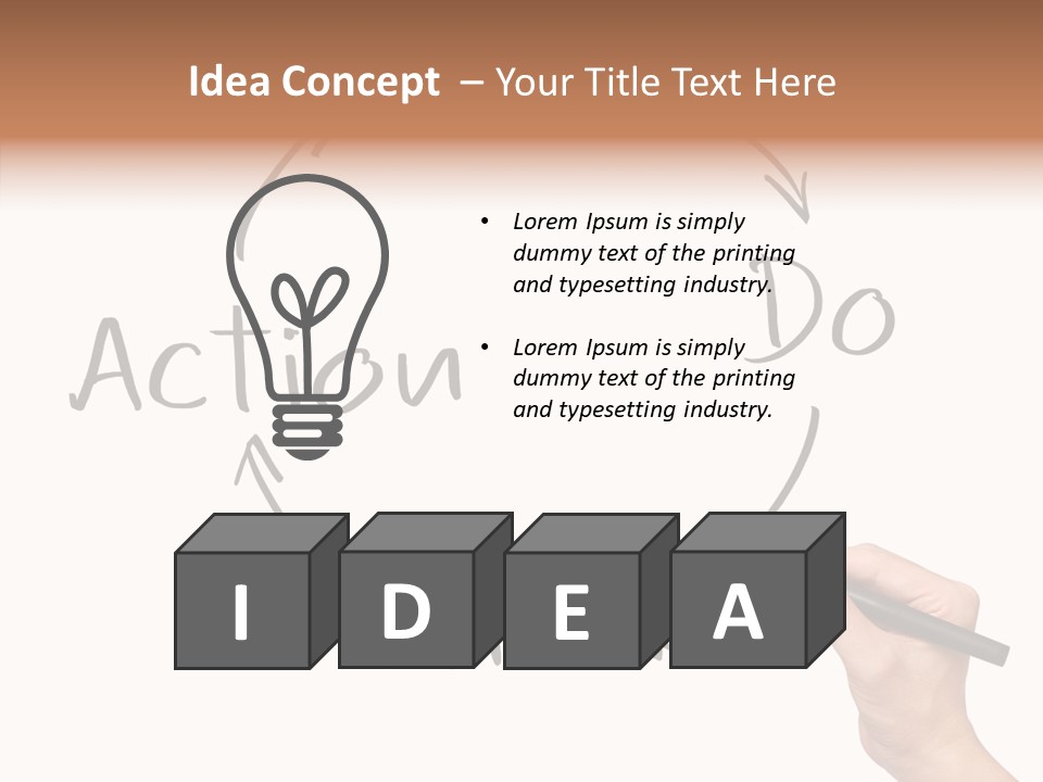 Office Pen Advice PowerPoint Template