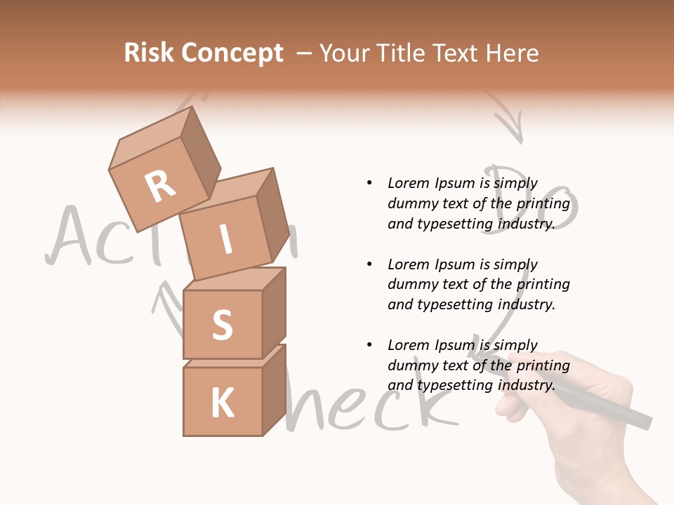 Office Pen Advice PowerPoint Template