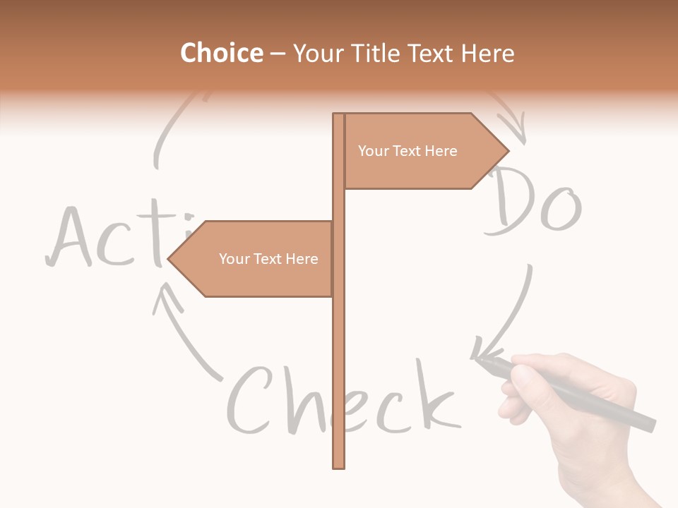 Office Pen Advice PowerPoint Template