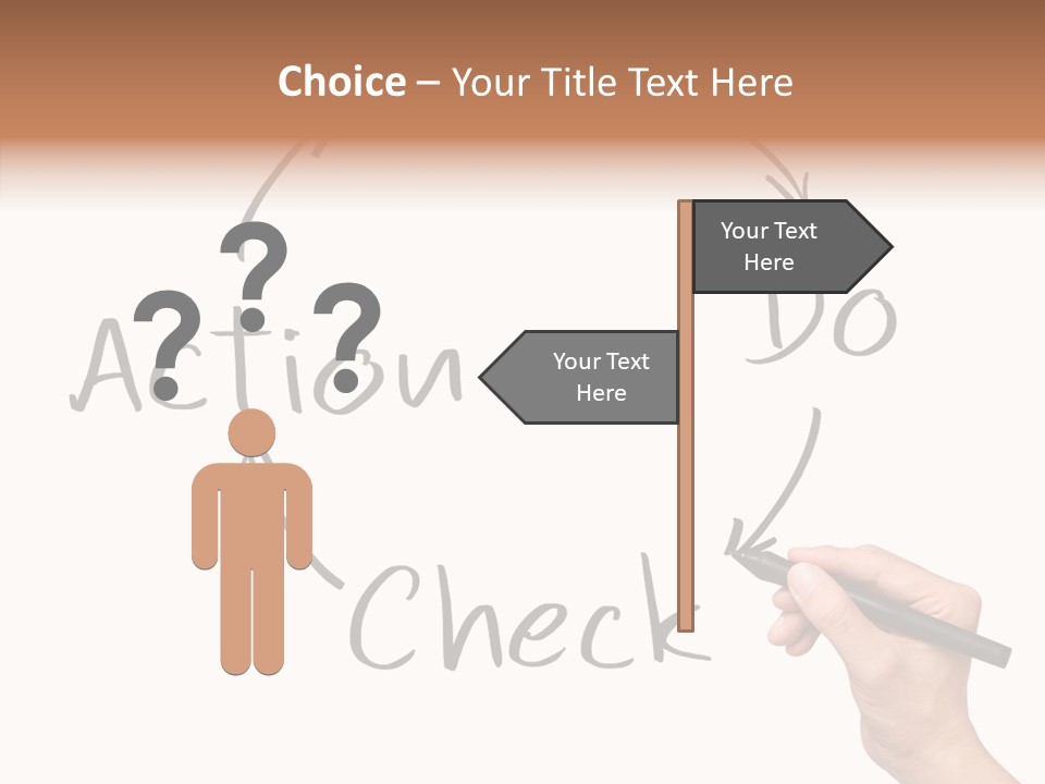 Office Pen Advice PowerPoint Template