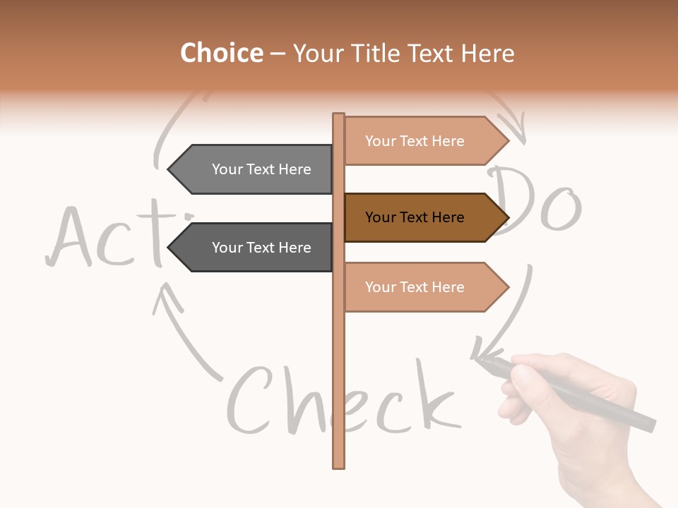 Office Pen Advice PowerPoint Template