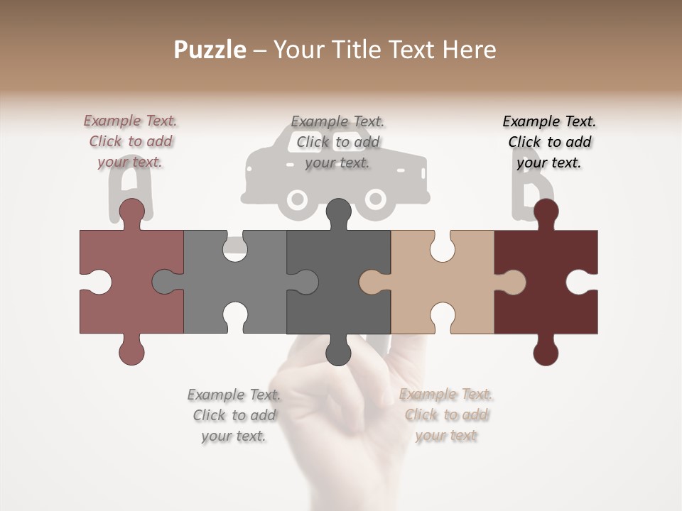 Point Pen Closeup PowerPoint Template