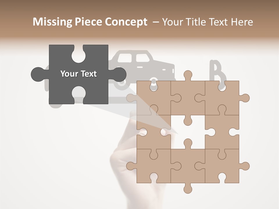 Point Pen Closeup PowerPoint Template