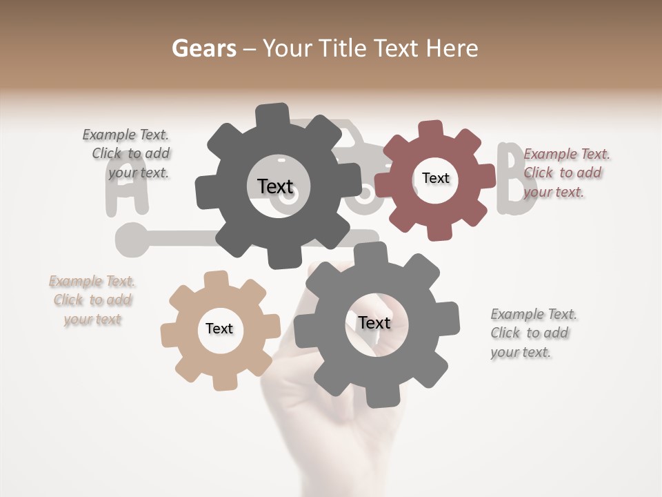Point Pen Closeup PowerPoint Template