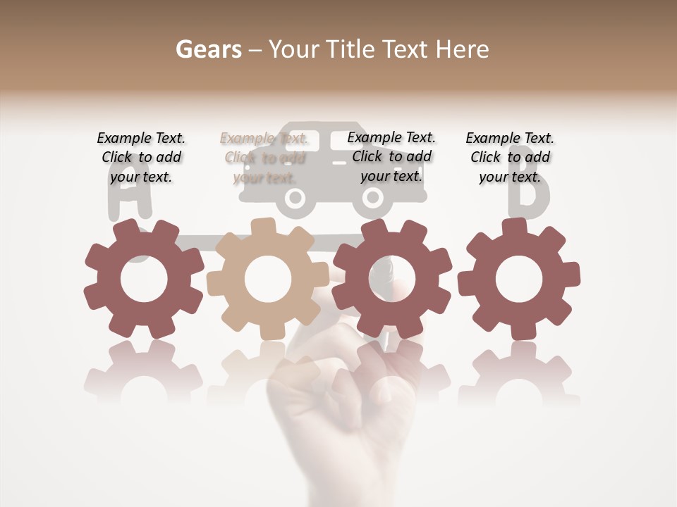 Point Pen Closeup PowerPoint Template