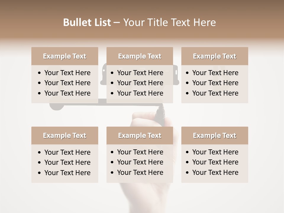 Point Pen Closeup PowerPoint Template