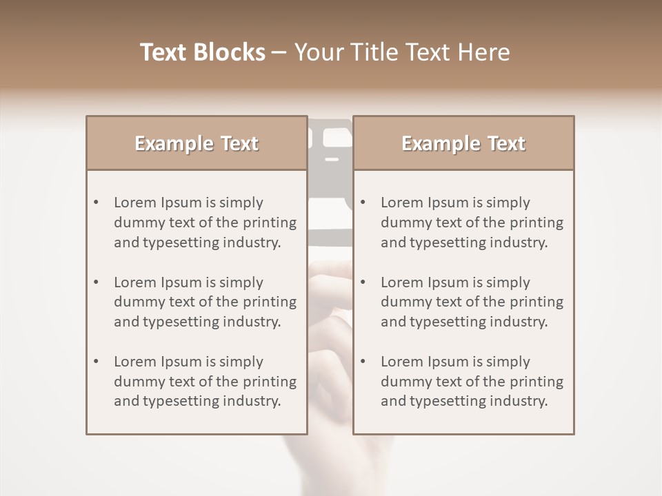 Point Pen Closeup PowerPoint Template