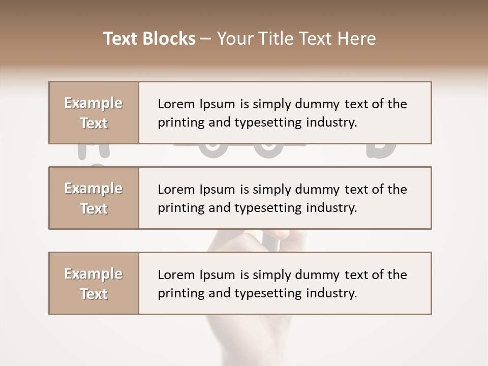 Point Pen Closeup PowerPoint Template