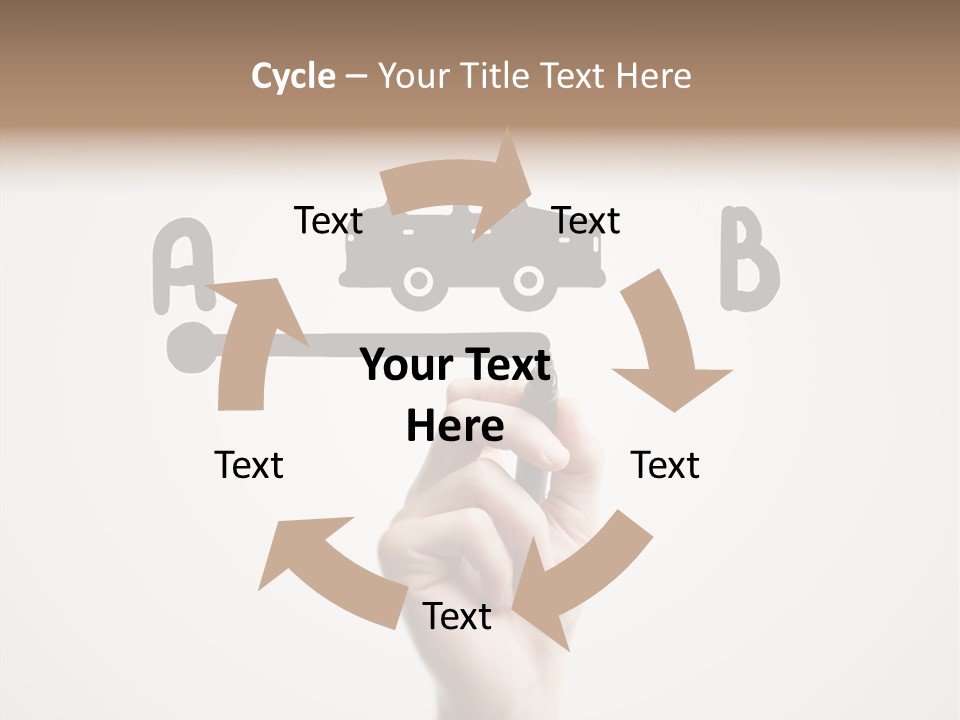 Point Pen Closeup PowerPoint Template