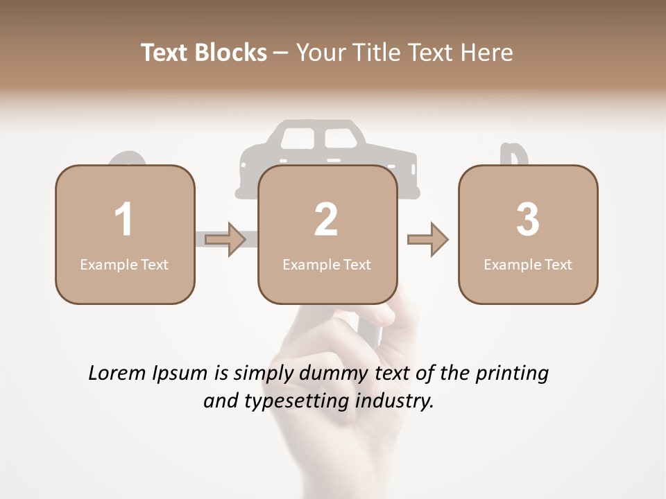 Point Pen Closeup PowerPoint Template