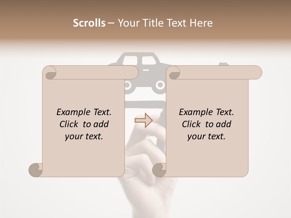 Point Pen Closeup PowerPoint Template