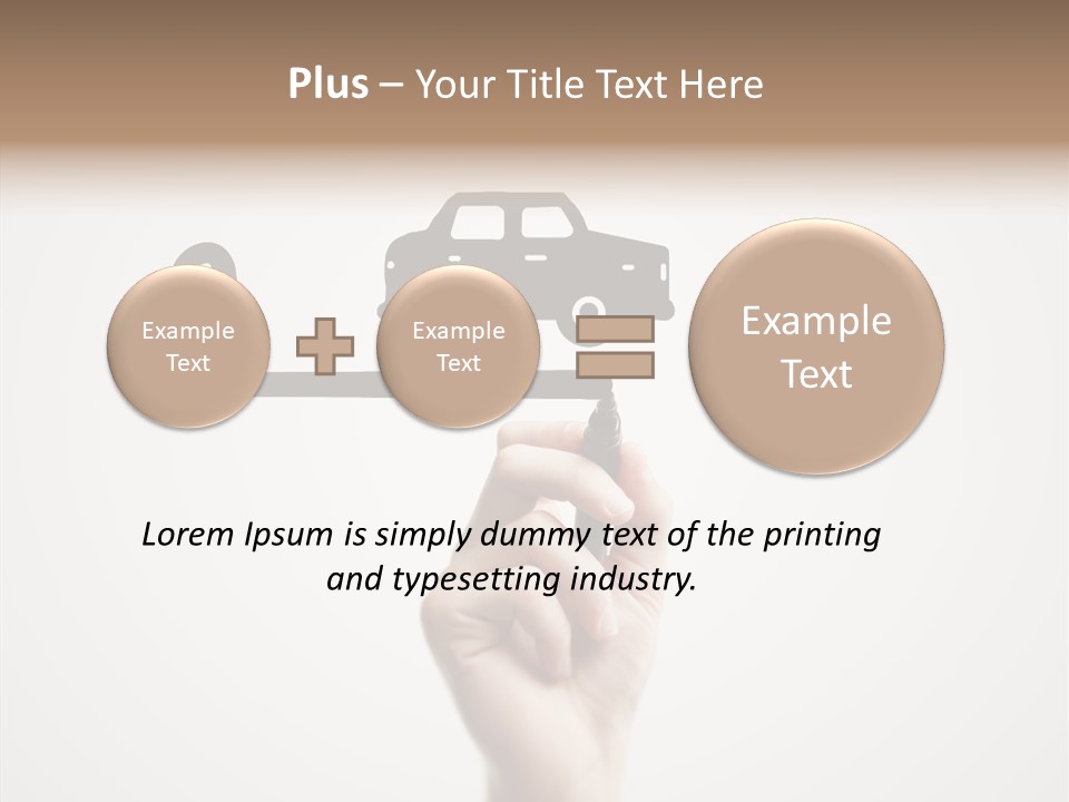 Point Pen Closeup PowerPoint Template