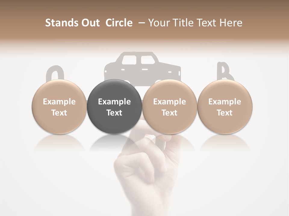 Point Pen Closeup PowerPoint Template