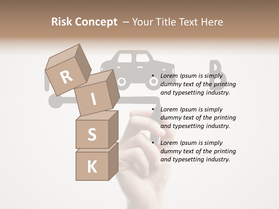 Point Pen Closeup PowerPoint Template