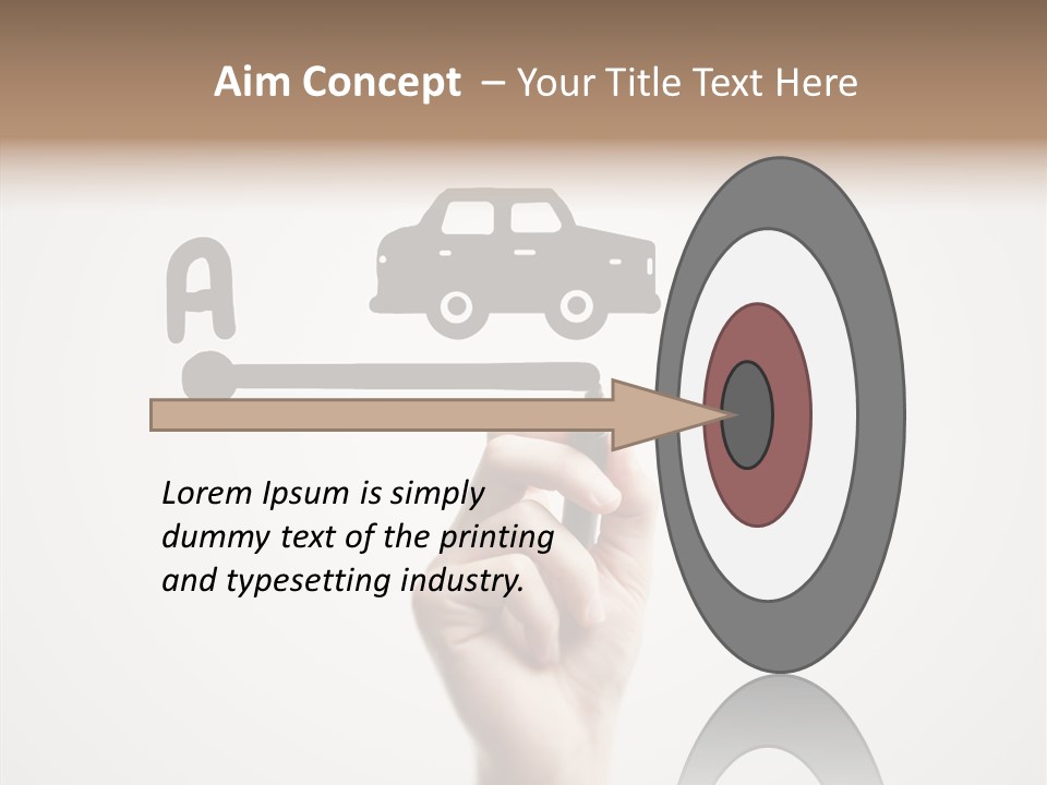 Point Pen Closeup PowerPoint Template