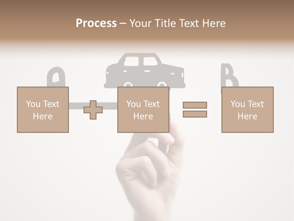 Point Pen Closeup PowerPoint Template