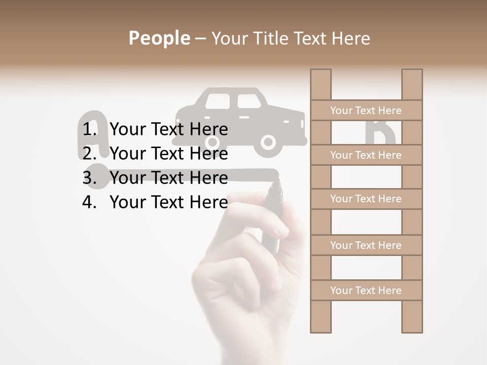 Point Pen Closeup PowerPoint Template