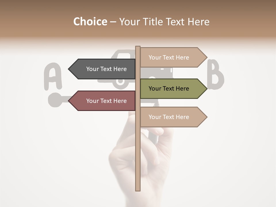 Point Pen Closeup PowerPoint Template