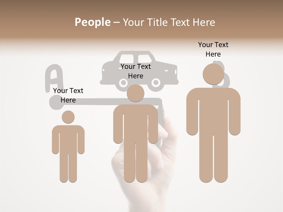 Point Pen Closeup PowerPoint Template