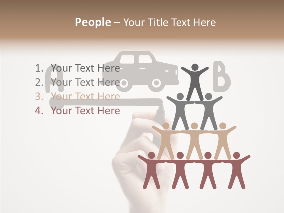 Point Pen Closeup PowerPoint Template
