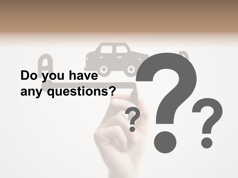 Point Pen Closeup PowerPoint Template