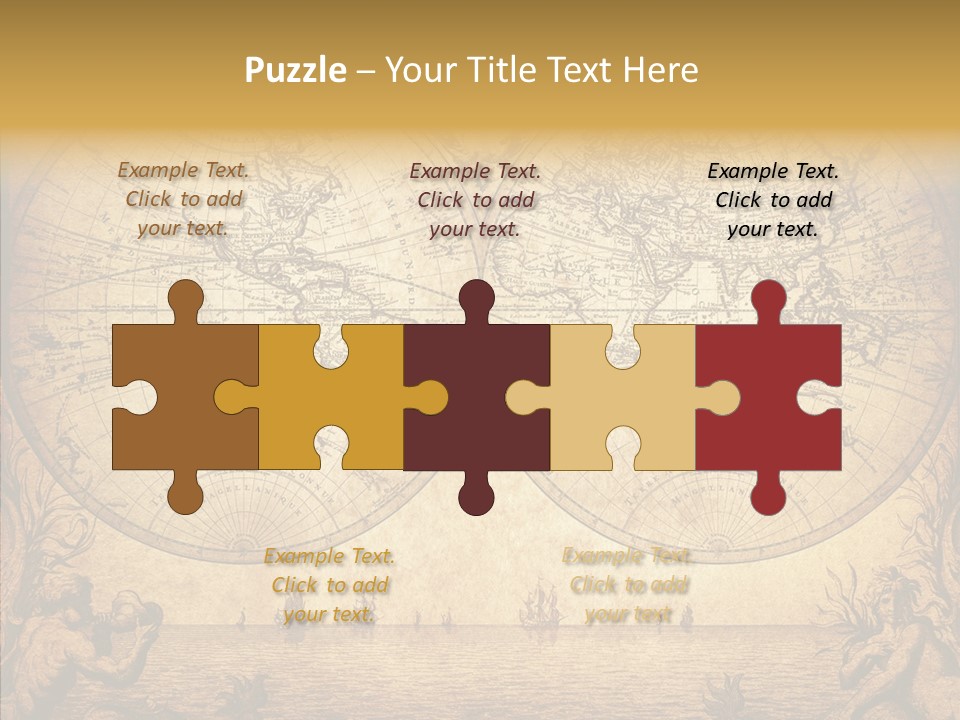 Worn Geography Torn PowerPoint Template