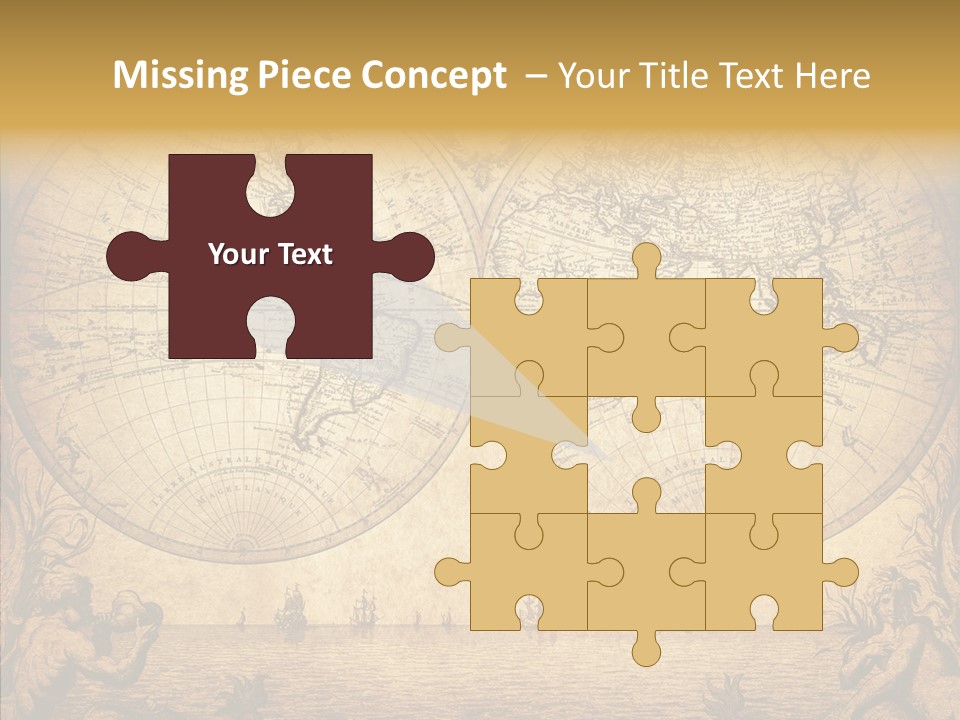 Worn Geography Torn PowerPoint Template